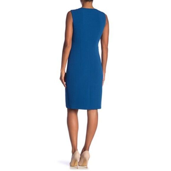 Hugo Boss 'Danafea' Zippered Sheath Dress - size 8 in Blue - Picture 2 of 16